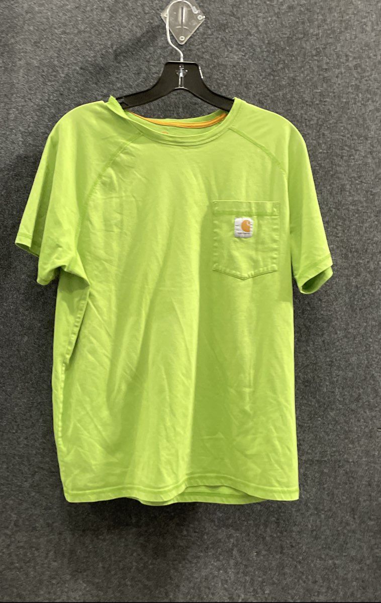 Carhartt Men's Lot of 2 Relaxed Fit Force Pocket T-Shirts Green Blue Sz M
