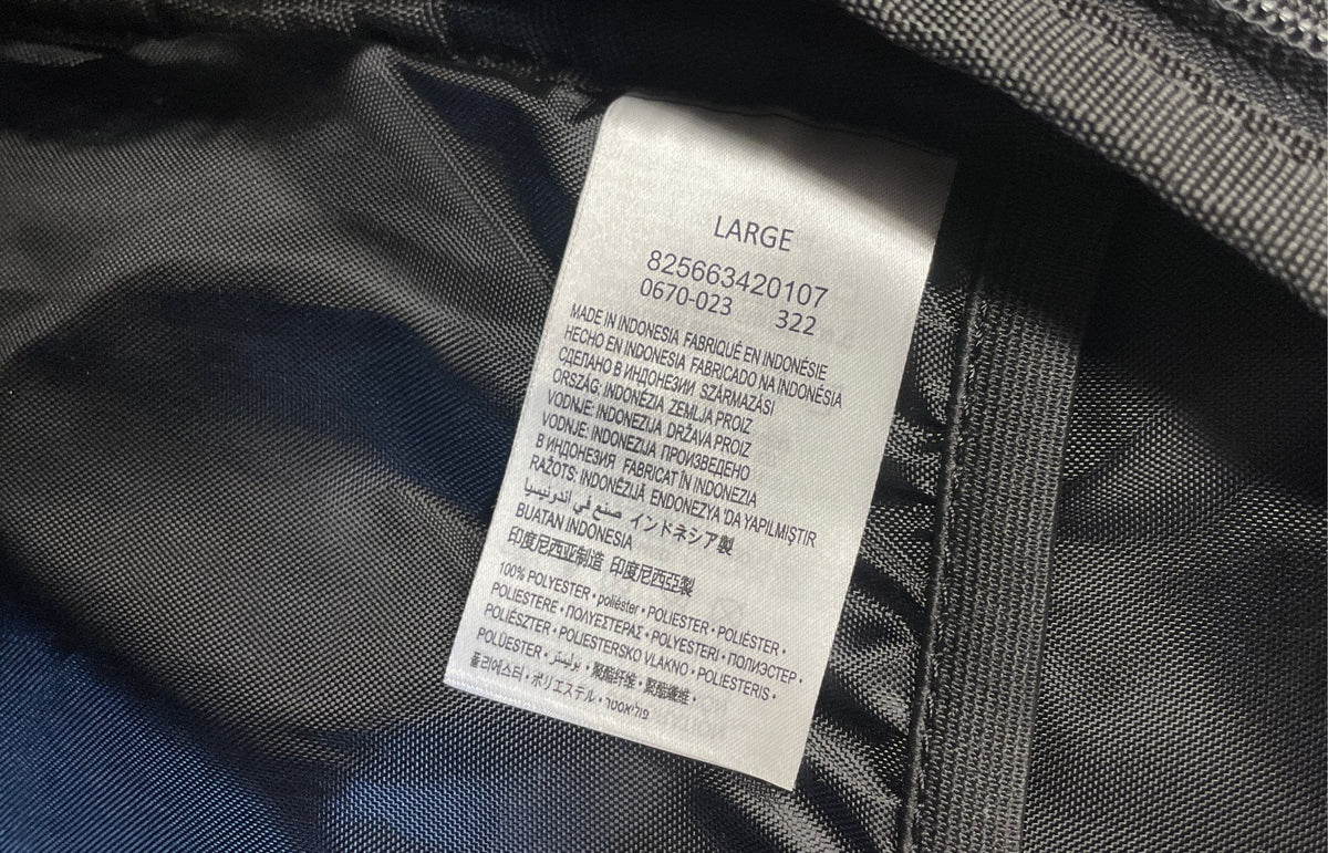 Jordan Black Large Jumpman Logo Padded Backpack School Bag Bookbag