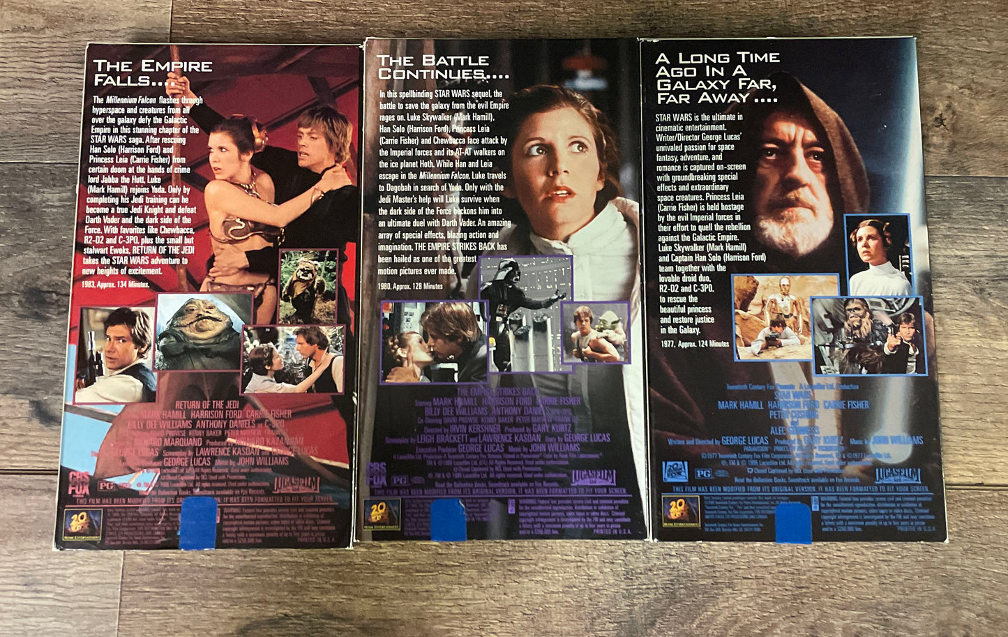 Star Wars Original Trilogy VHS Box Set 1995 THX Digitally Mastered Complete