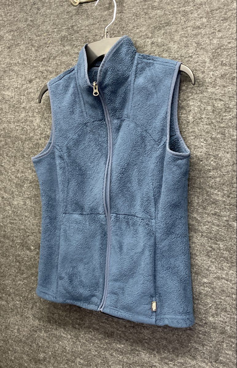 The North Face Women's Osito Full Zip High Pile Fleece Vest Blue Sz M