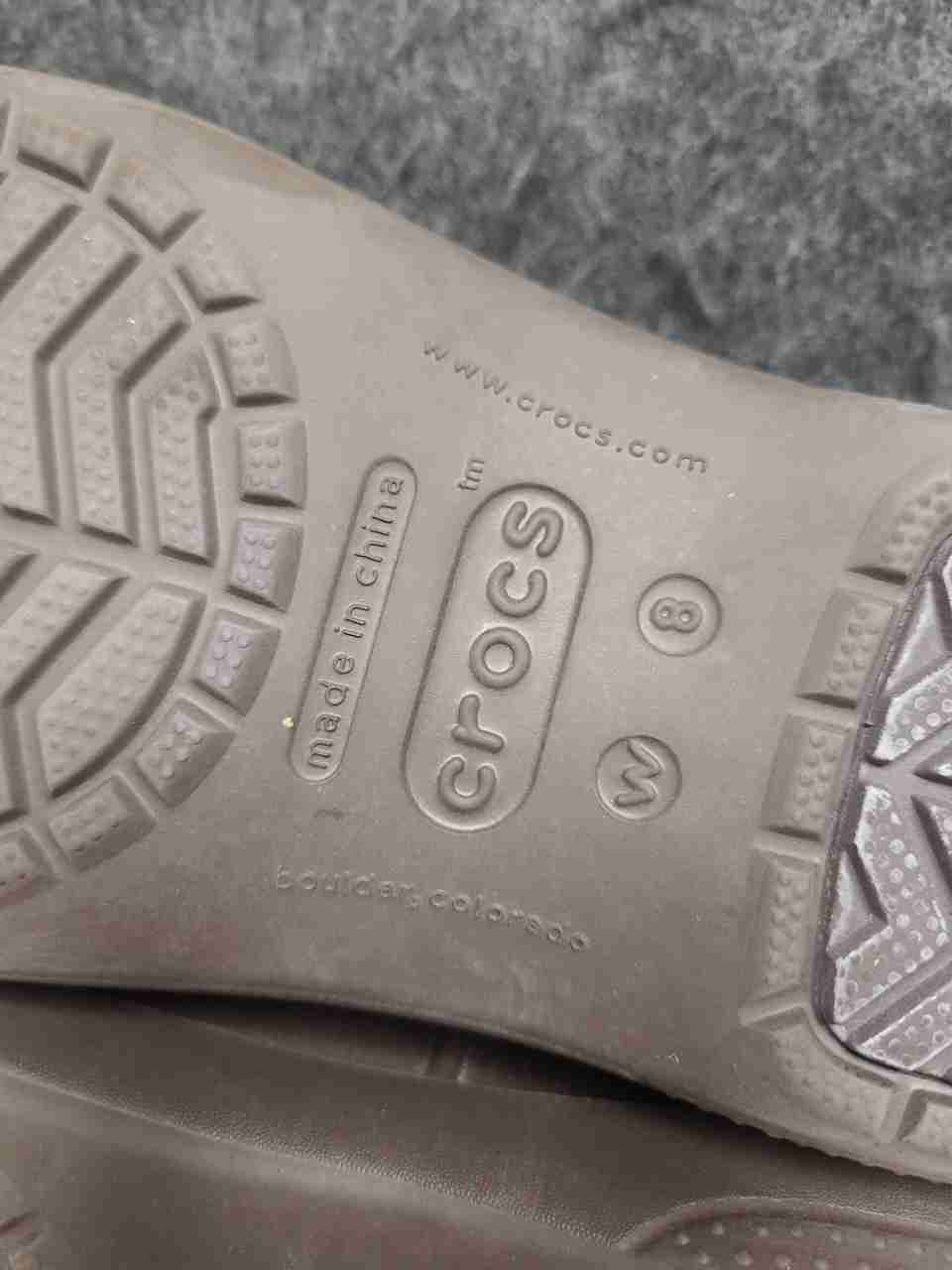 Crocs Neria Work Clog Espresso Brown Slip On Work Shoes Women's Size 8