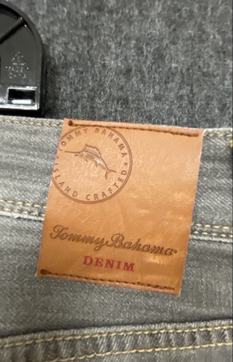 Tommy Bahama Men's Gray Authentic Island Crafted Straight Leg Denim Jeans 42x34