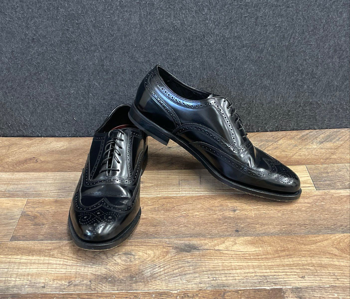 Florsheim Wingtip Oxford Black Leather Dress Shoes Men's Size 11 3E