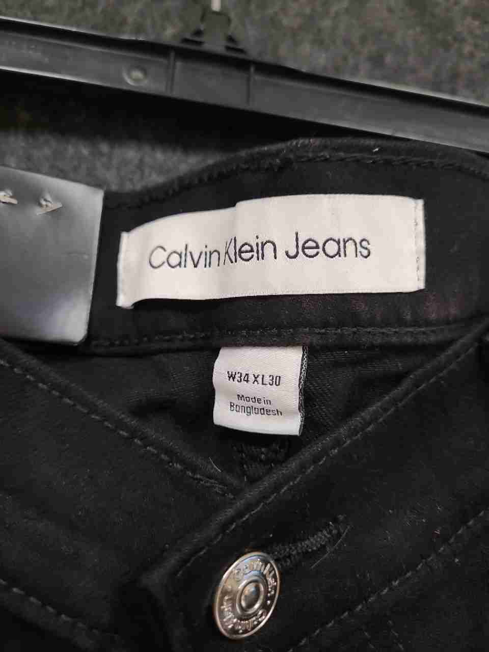 Calvin Klein Jeans Men's Classic Black Stretch Denim Jeans NWT Sz 34x30