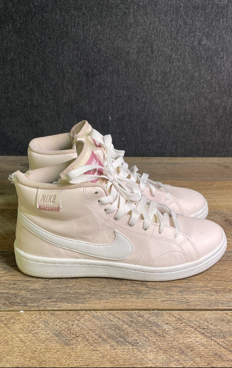 Nike Court Royale 2 Mid Pearl Pink White Women's Sneakers Size 7.5