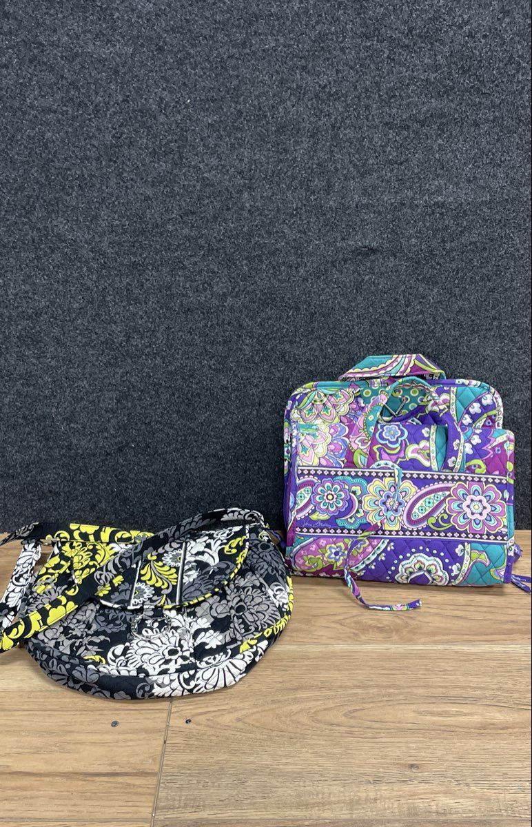 Vera Bradley Handbag Hanging Travel Organizer Toiletry Bag Paisley Lot of 2