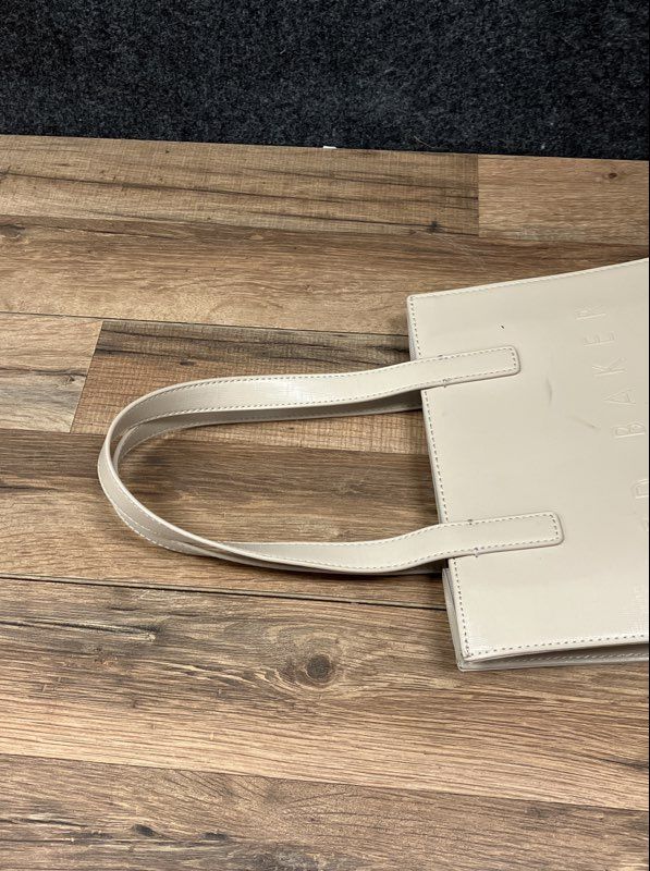 Ted Baker London The Icon Mini Tote Bag Cream Off White Textured Shopper