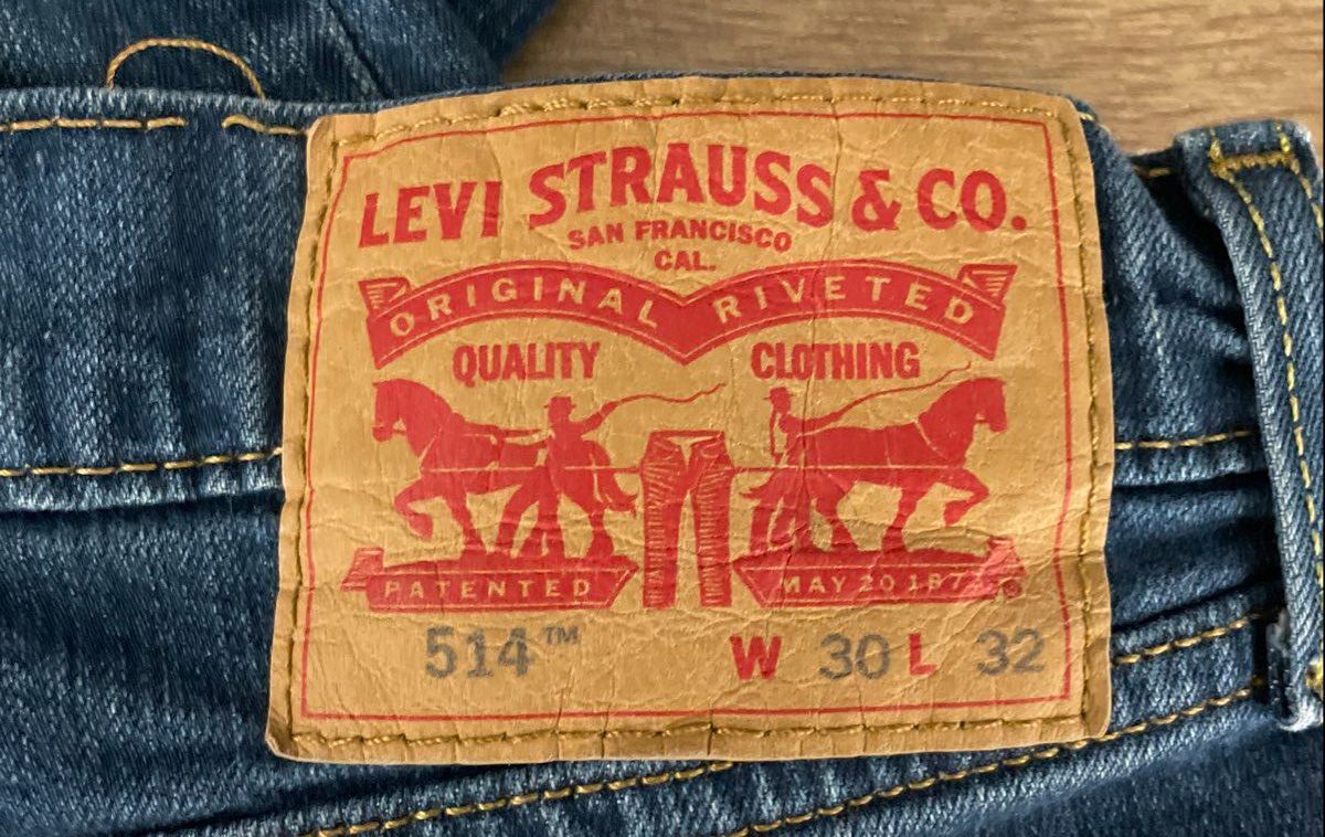 Levi's Men's 514 Straight Fit Blue Water Less Denim Jeans Sz 30x32