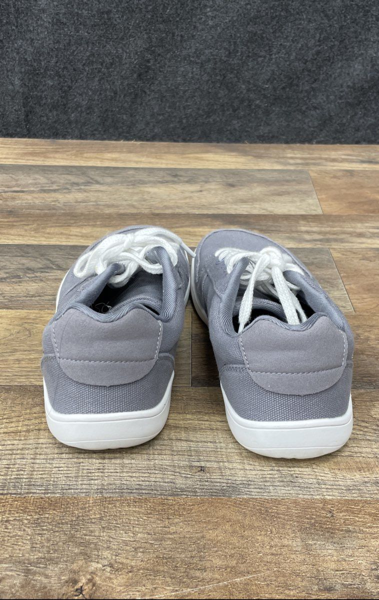 WHITIN Women's Minimalist Barefoot Canvas Sneakers Grey Size 9