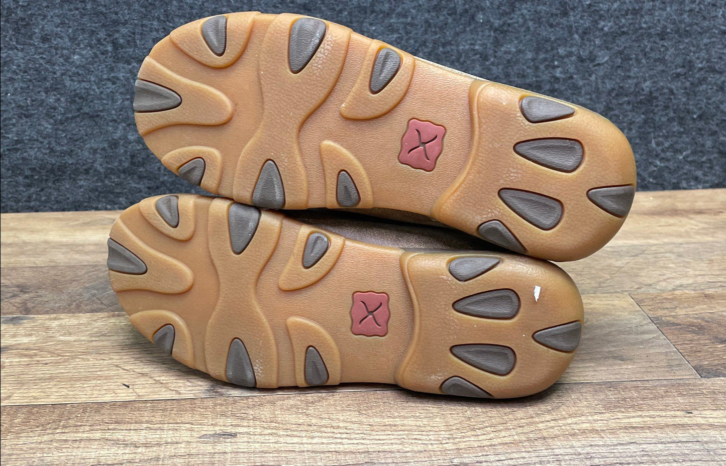 Twisted X WDM0080 Tooled Floral Tan Leather Driving Moc Chukka Women's Size 5.5