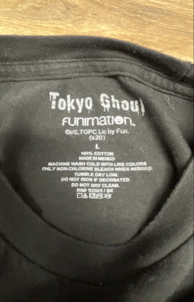 Funimation Tokyo Ghoul Men's Black Anime Graphic T-Shirts Ken Kaneki Lot 2 Sz L