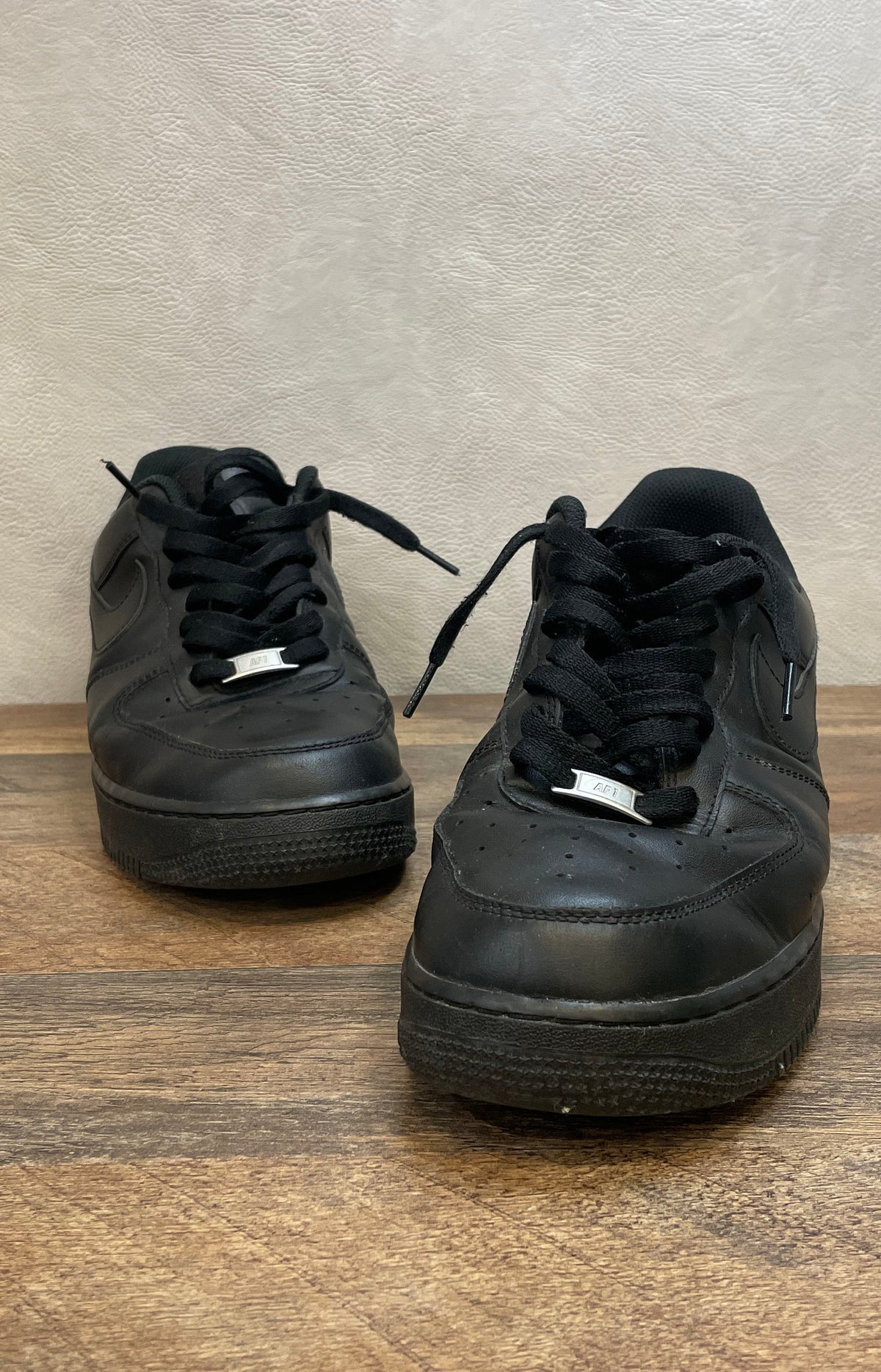 Nike Air Force 1 '07 Triple Black Low Sneakers Men's Size 12 CW2288-001