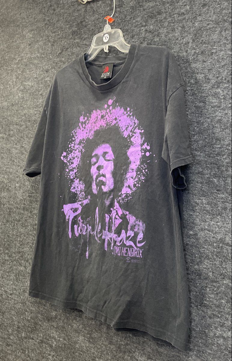 Vintage 2000s Jimi Hendrix Purple Haze Zion Rootswear T-Shirt Sz 1X