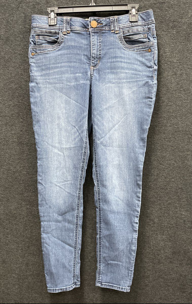 Democracy Women's Blue "Ab" Technology Skinny Tapered Jeans Sz 10