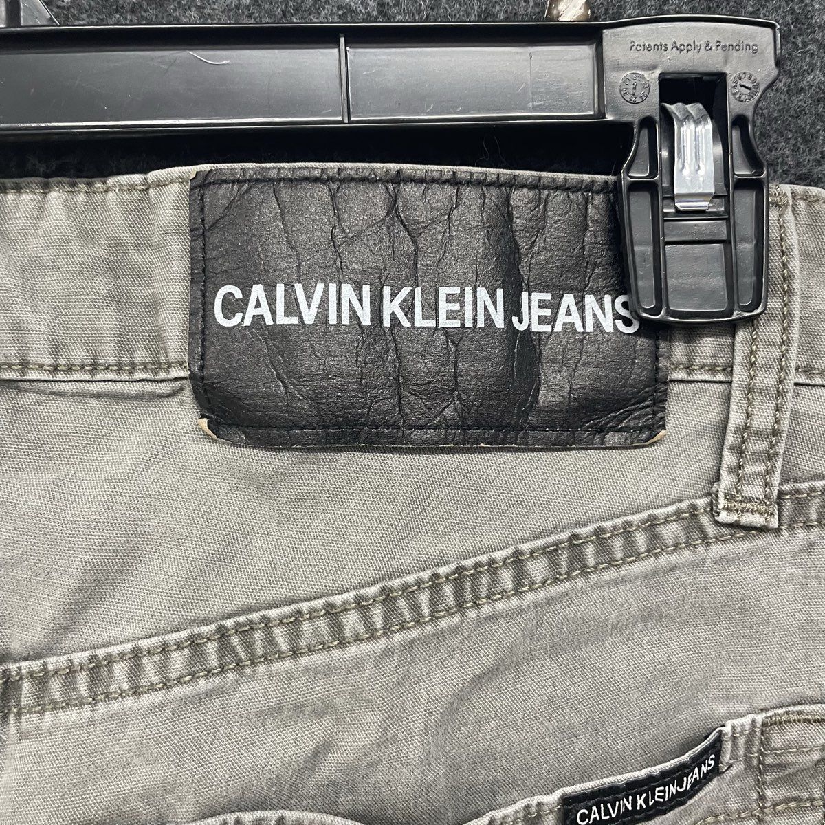 Calvin Klein Jeans Men's Khaki Pants Olive Green Denim Style Sz 29x32