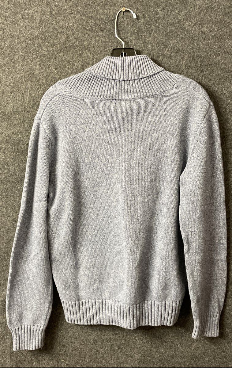 Gap Men's Blue Shawl Collar Cotton Pullover Sweater Sz M