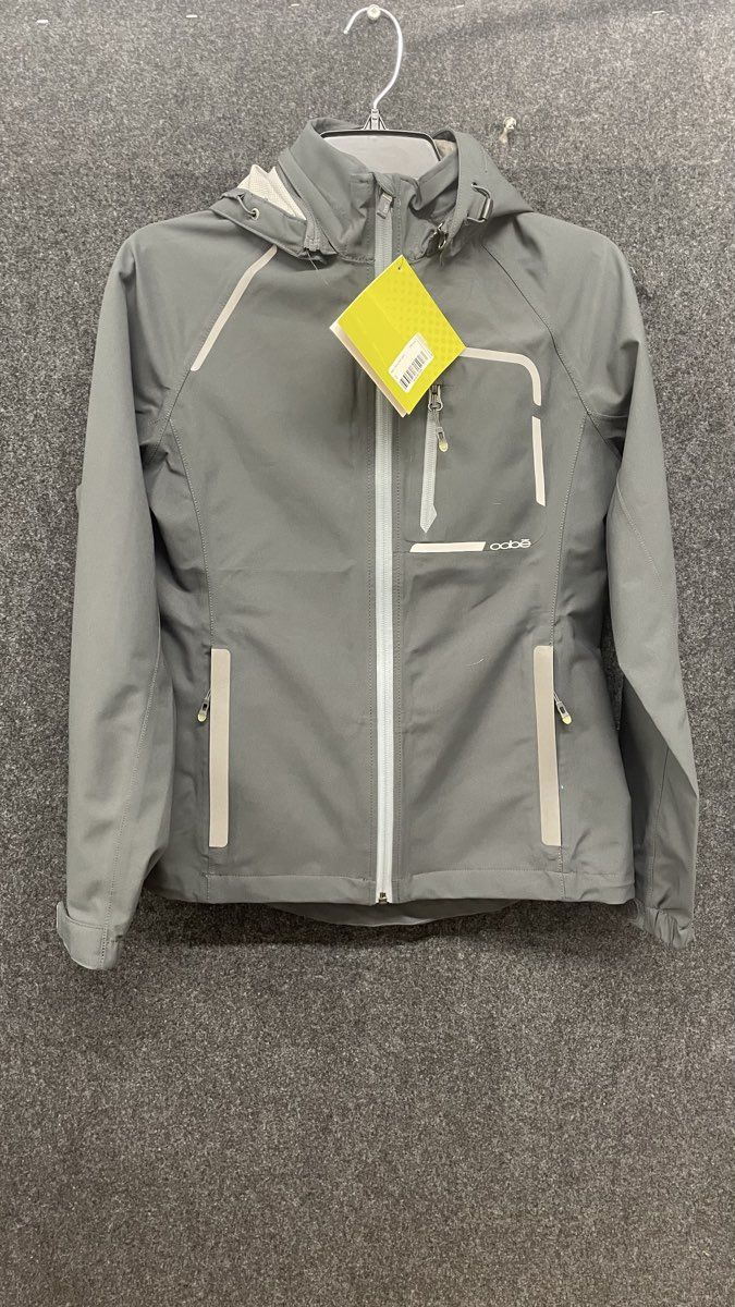 OOBE Women's Gray Softshell Jacket Hooded Lightweight 2.5 Layer NWT Sz S