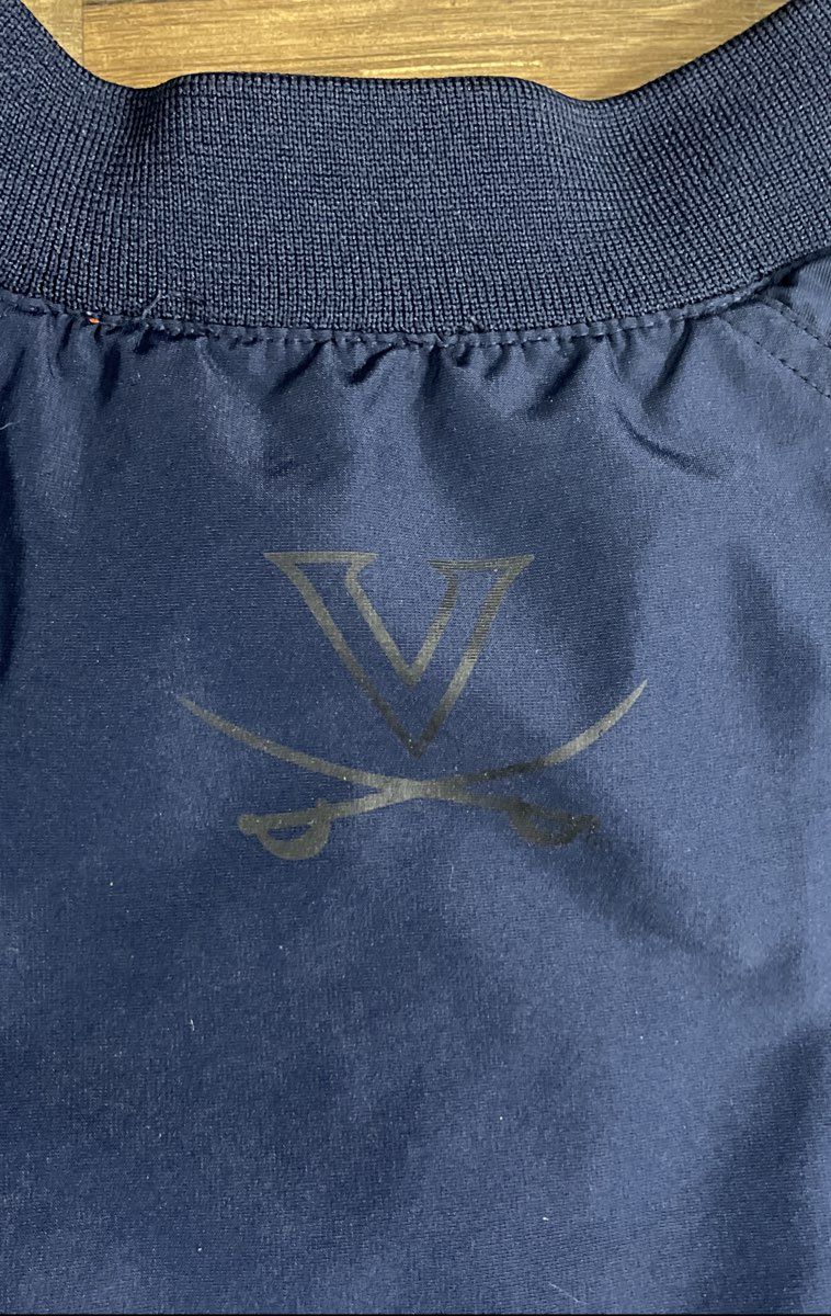 Nike Men's Vintage Y2K UVA Virginia Cavaliers Quarter-Zip Windbreaker Navy XL