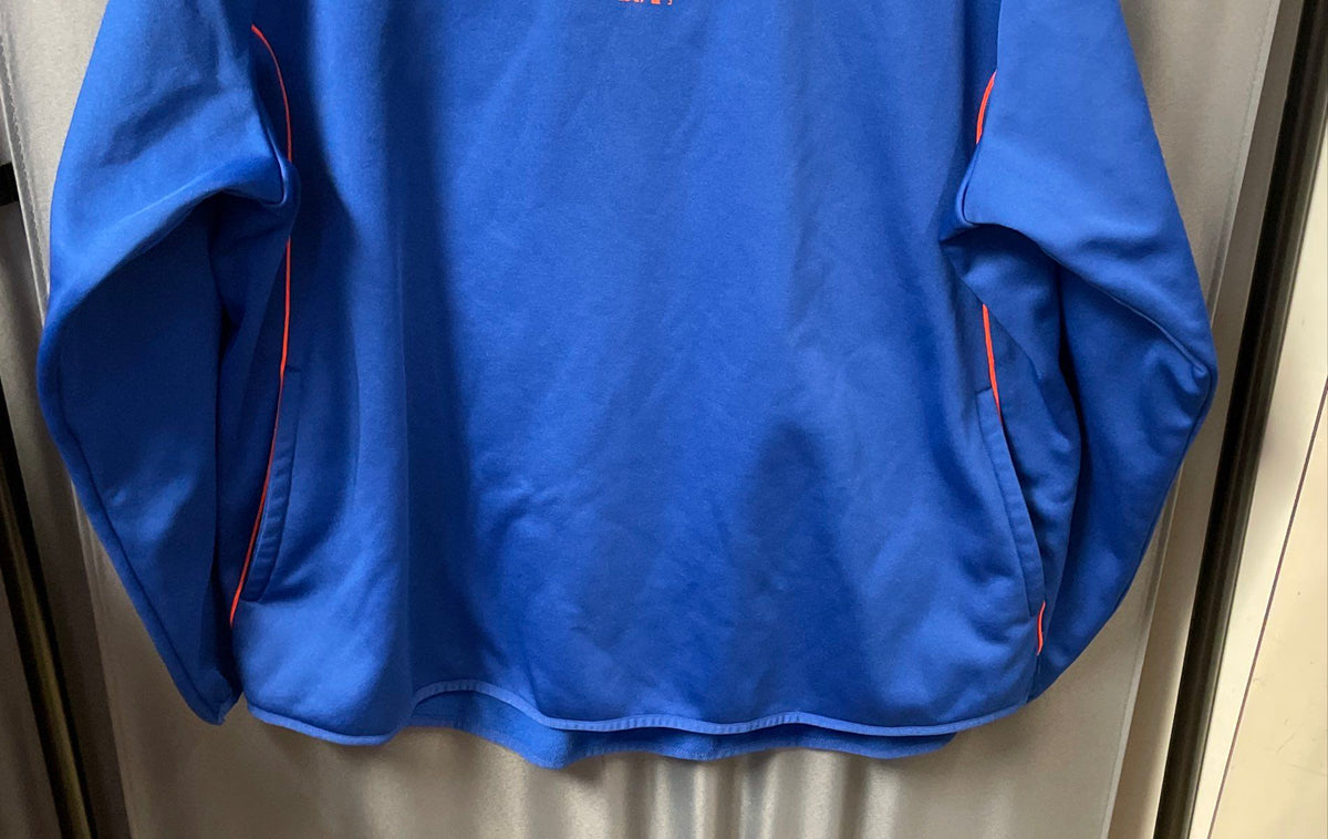 Majestic Men's NY Mets Therma Base Warm-Up Pullover Sweatshirt Blue Sz XXL