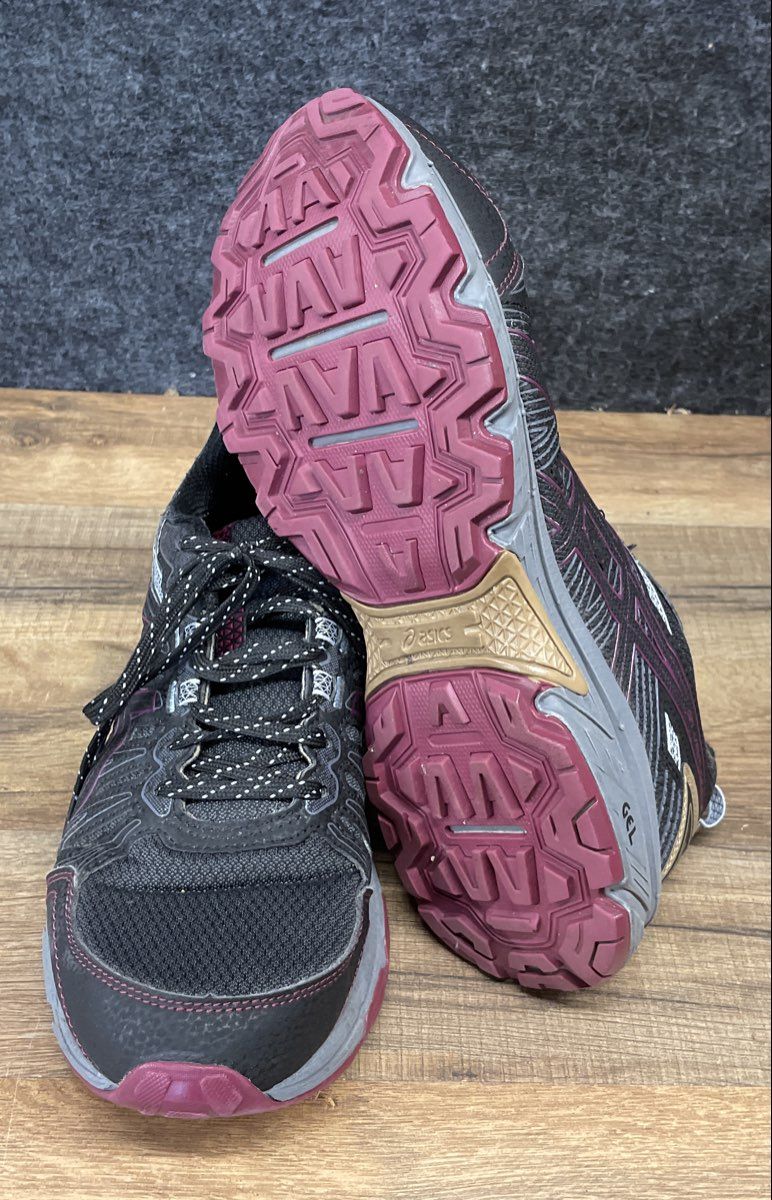 Asics Gel-Venture 7 Black Grape Grey Women's Trail Running Shoes Size 10