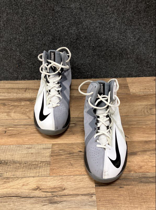 Nike Air Max Stutter Step 2 Grey White Black Basketball Shoes Size 9