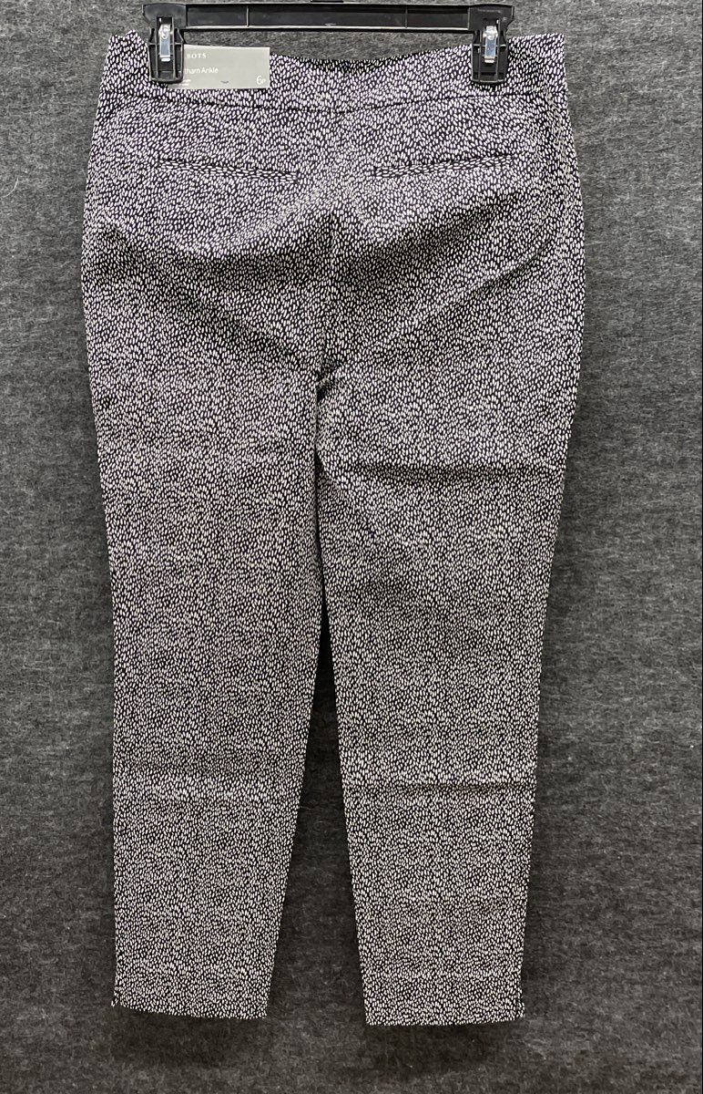 Talbots Women's Chatham Ankle Pants Black White Speckled Slim Petite 6P NWT