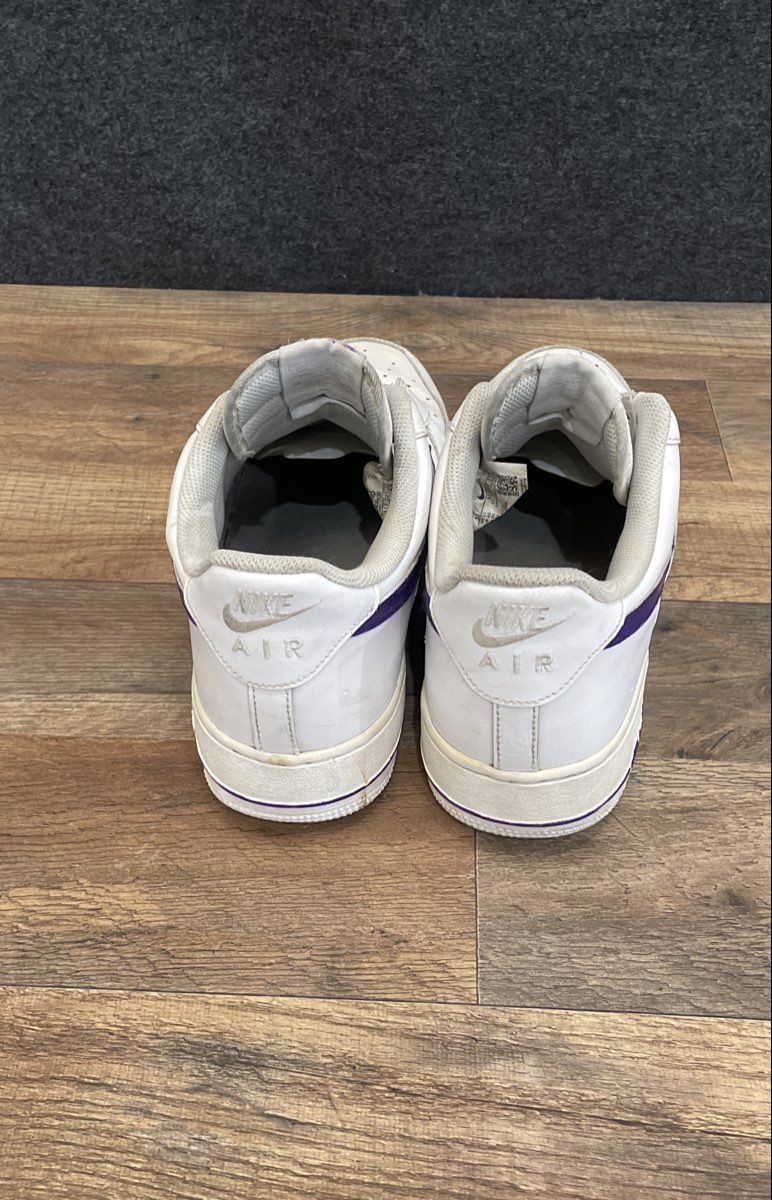 Nike Air Force 1 07 Low White Purple Custom Sneakers Size 11