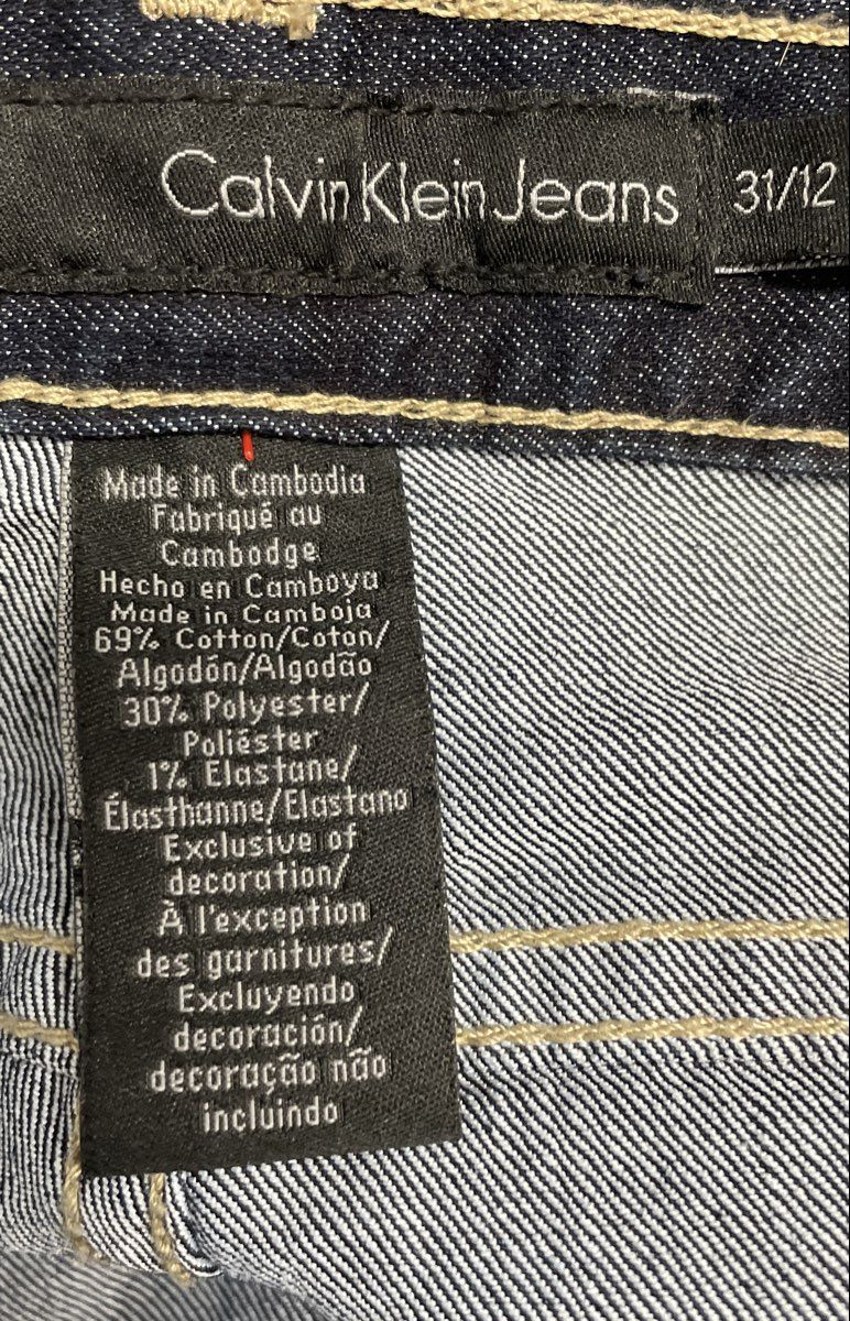 Calvin Klein Jeans Women's Dark Wash Straight Leg Denim Jeans Sz 31/12