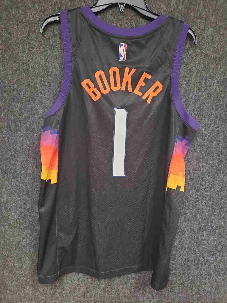 Nike Men's Phoenix Suns Devin Booker #1 The Valley City Edition Jersey Sz 48 L