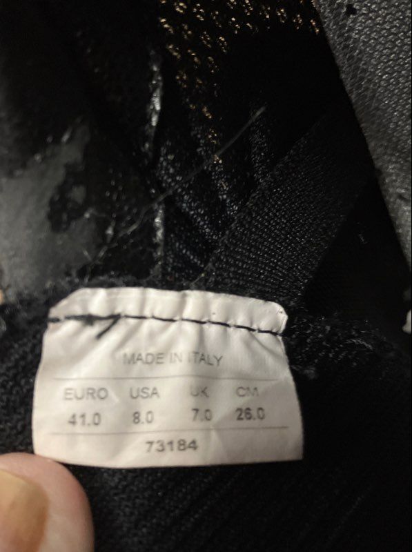 Nike Poggio Carbon Fiber Cycling Shoes Black Silver Size 8