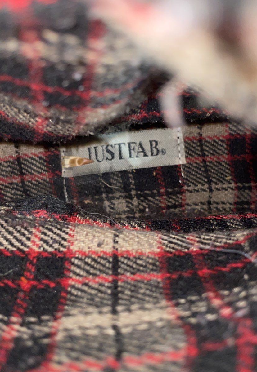 Justfab Women's Brown Navy Blue Duck Boots Knit Sweater Collar Size 12in L