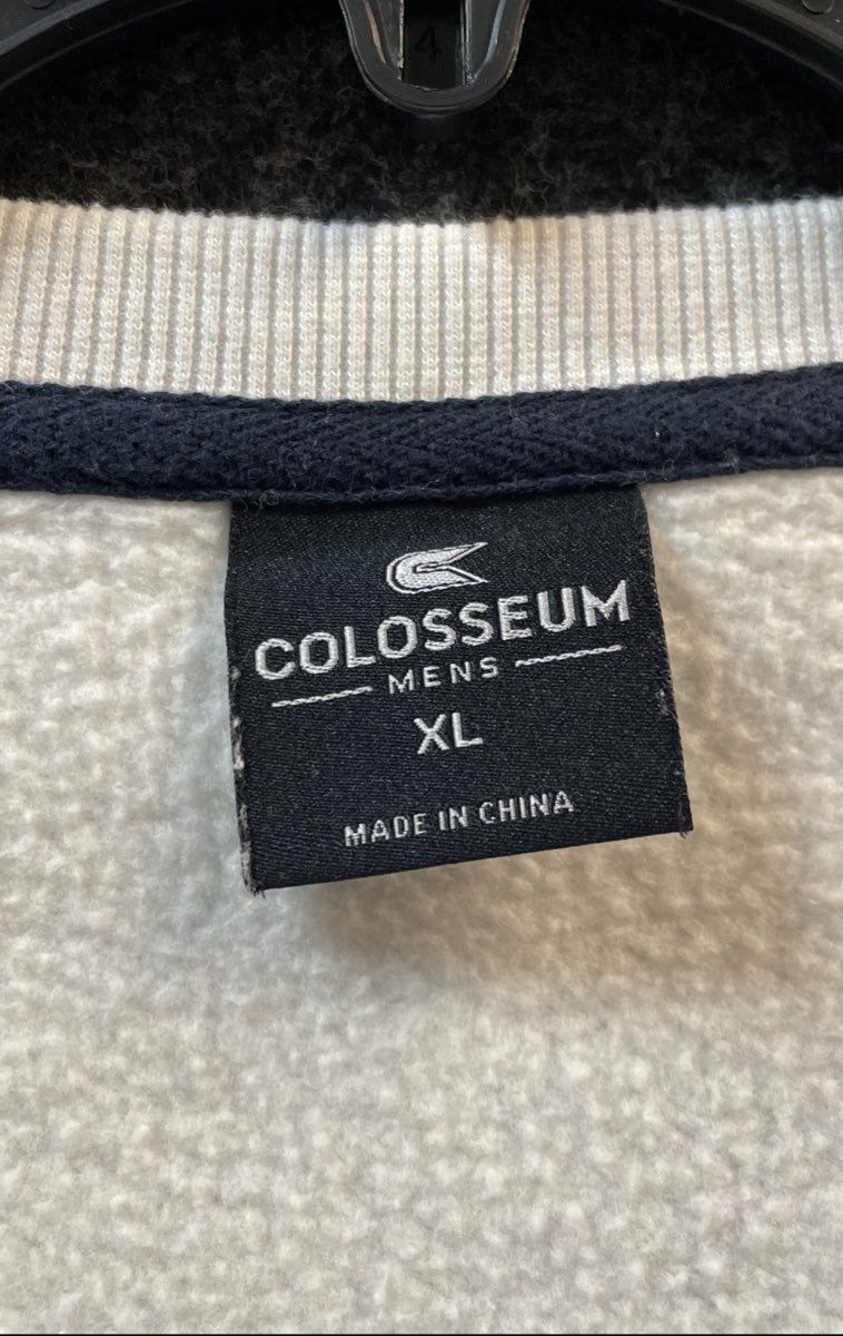 Colosseum Men's Virginia Cavaliers Crewneck Sweatshirt White Embroidered Sz XL