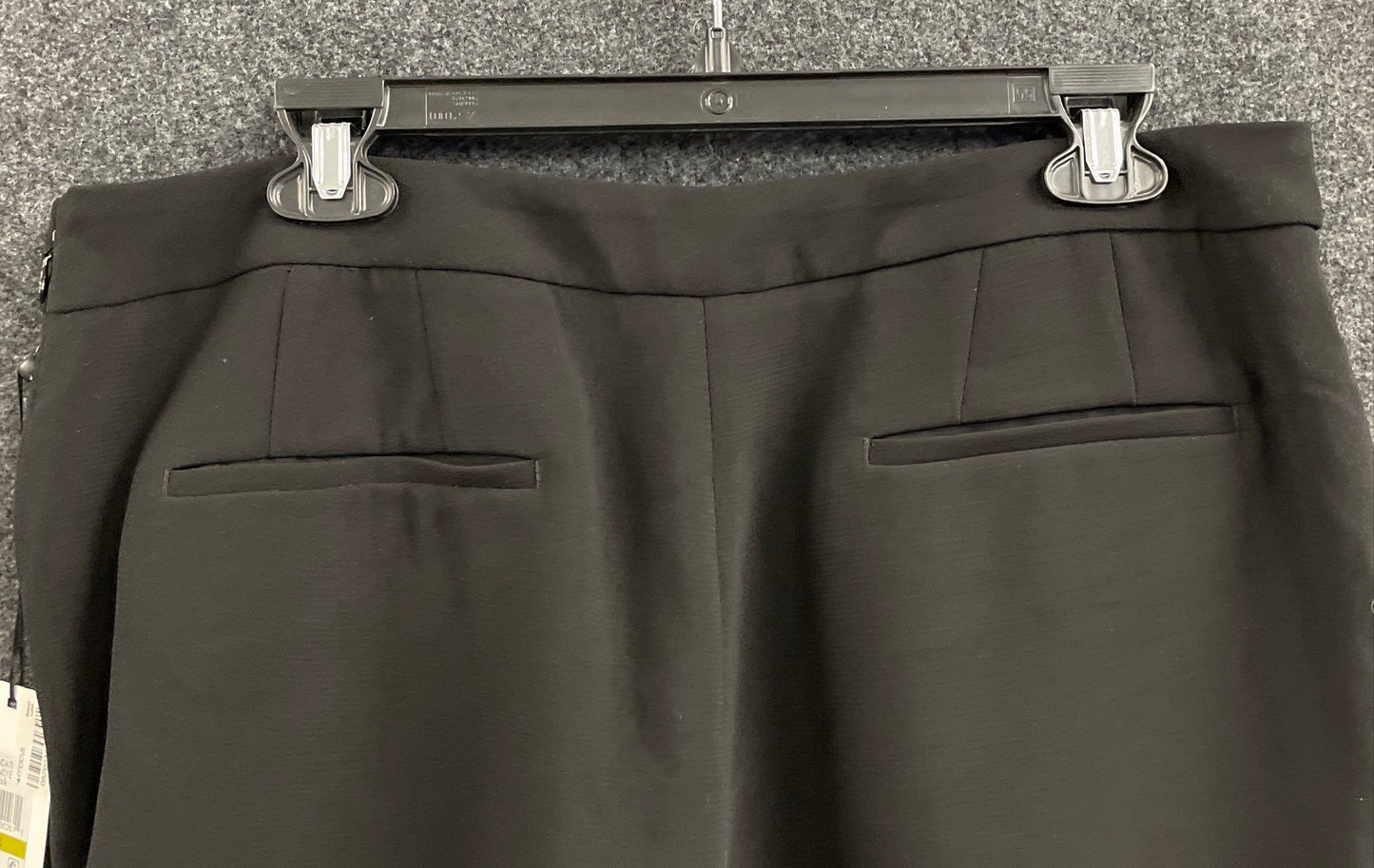 DKNY Women's Black Foundations Wide Leg Sailor Button Detail Trousers Sz 14 NWT