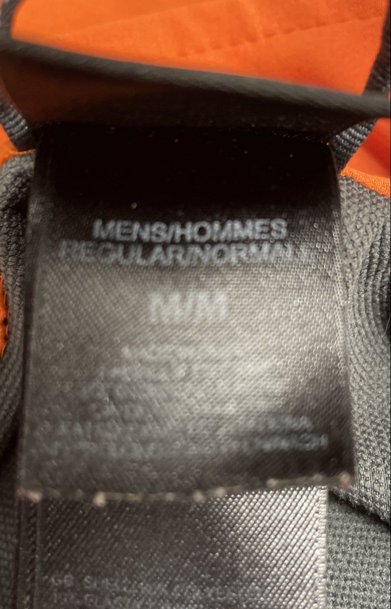 The North Face Men's Apex Bionic Softshell Jacket Orange Gray Full Zip Sz M