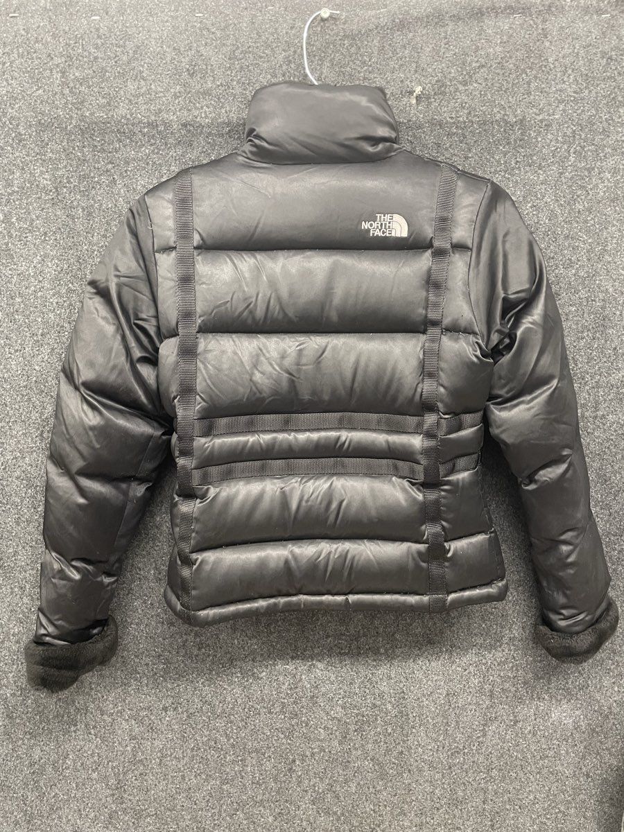 The North Face Women's Black 600 Fill Down Puffer Jacket Faux Fur Detail Sz S