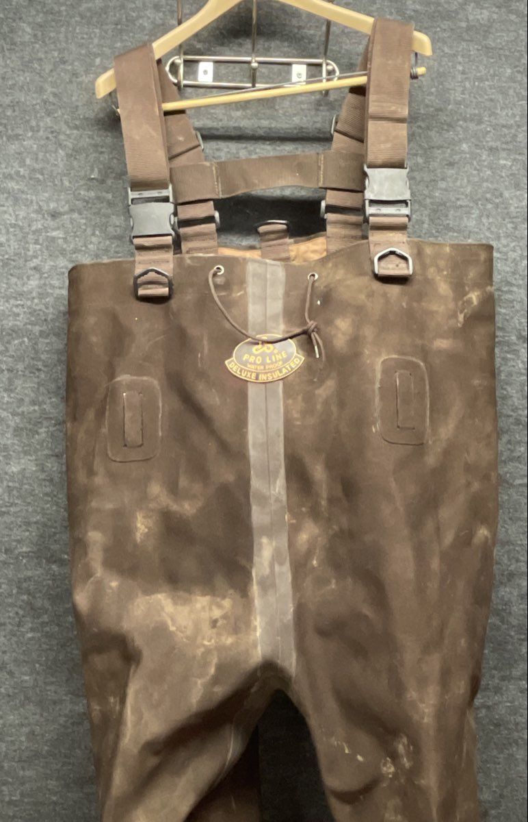 Pro Line Deluxe Insulated Chest Waders Men's 9 Thinsulate 200g Steel Shank Brown