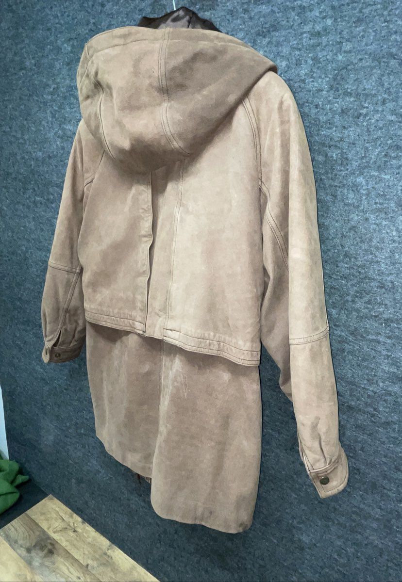 Vintage 90s Wilsons Adventure Bound Suede Leather Parka Thinsulate Sz S