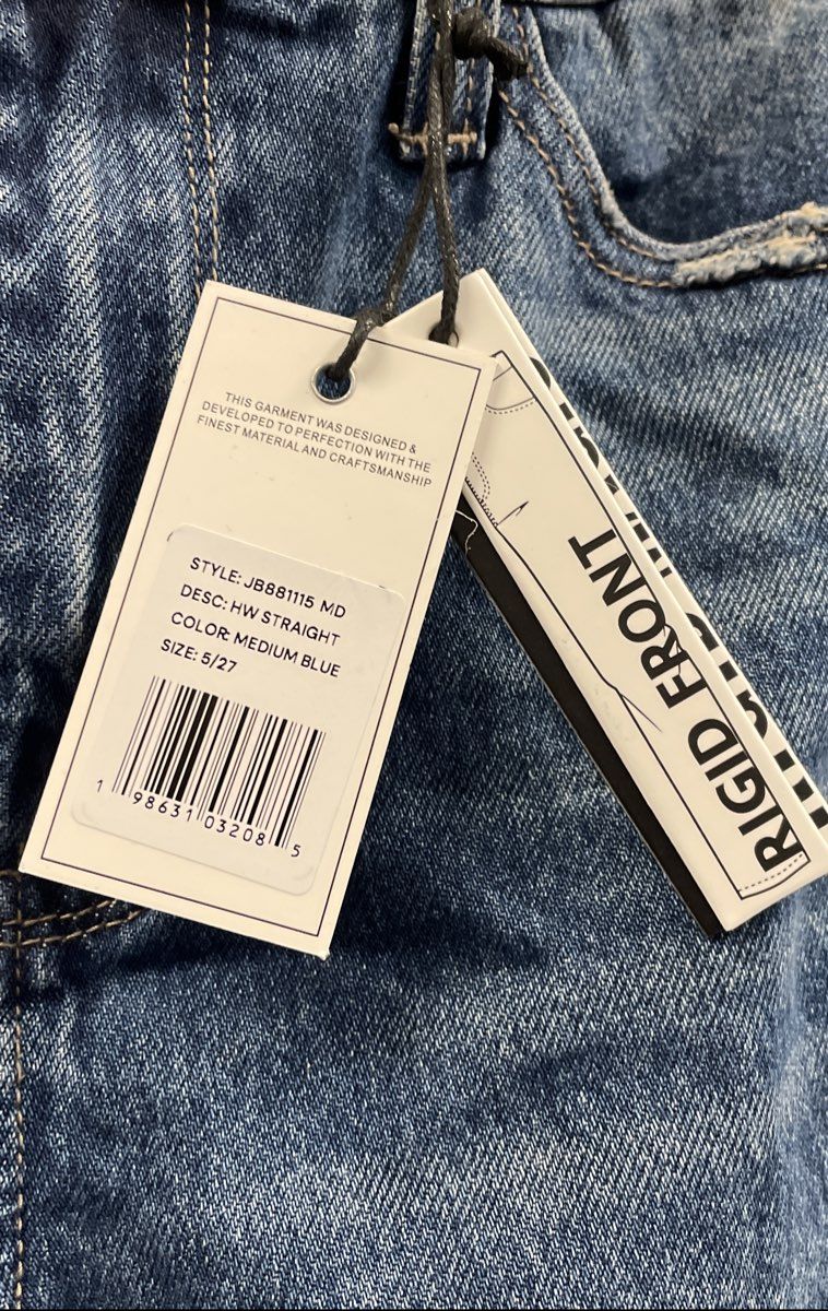 Judy Blue Womens Medium HW Rigid Front Stretch Back Straight Jeans 5/27 NWT