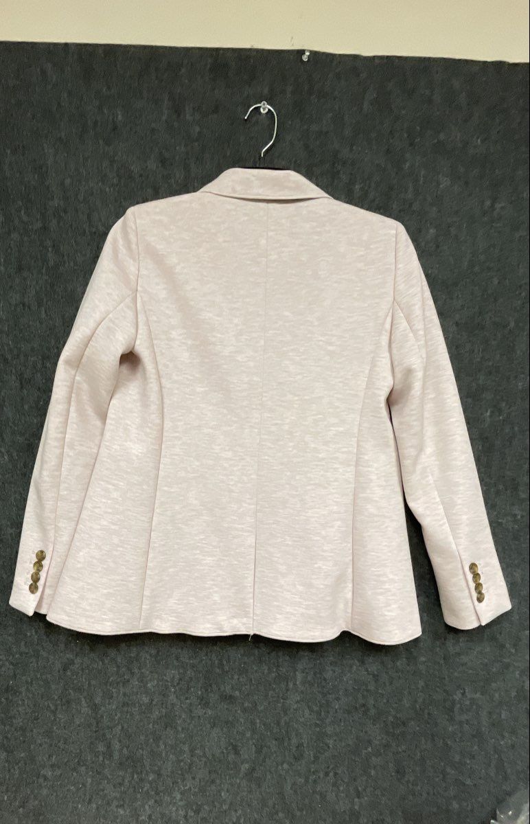 Ann Taylor Women's Petite Blazer Light Pink Heathered Single Button Sz 4P