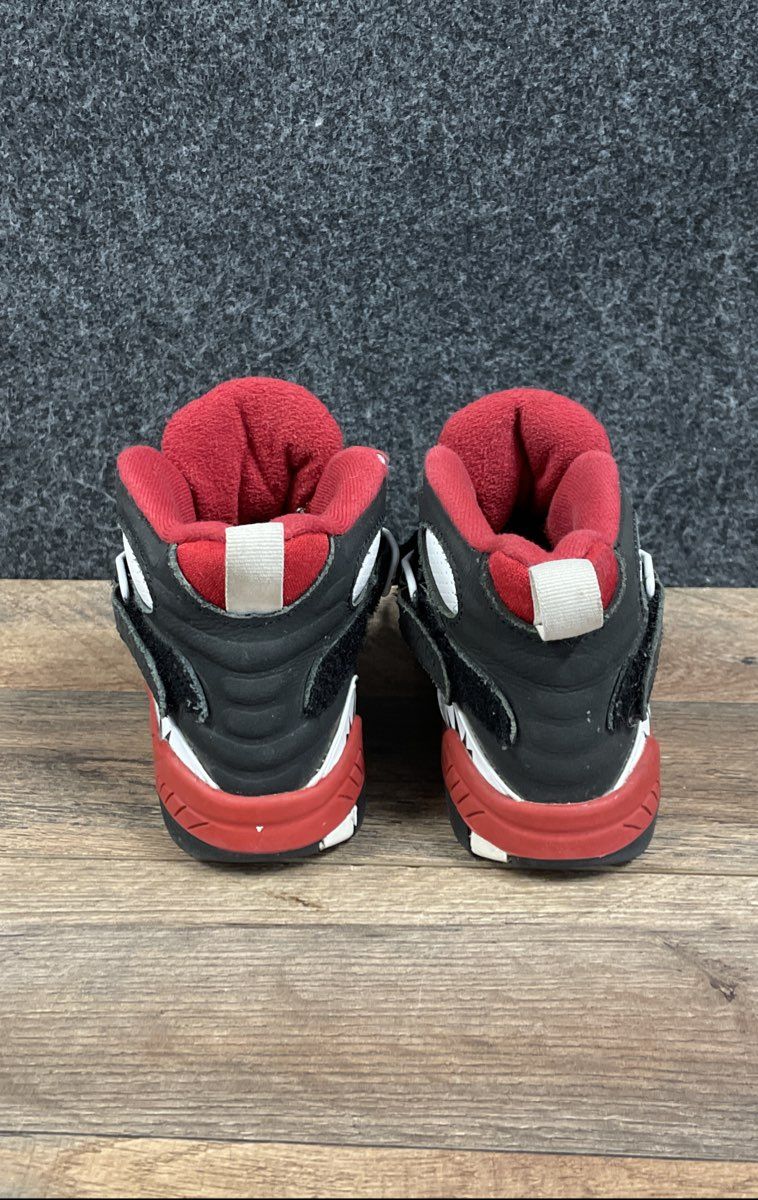 Nike Air Jordan 8 Retro Paprika Red White Black Kids Sneakers Size 13C