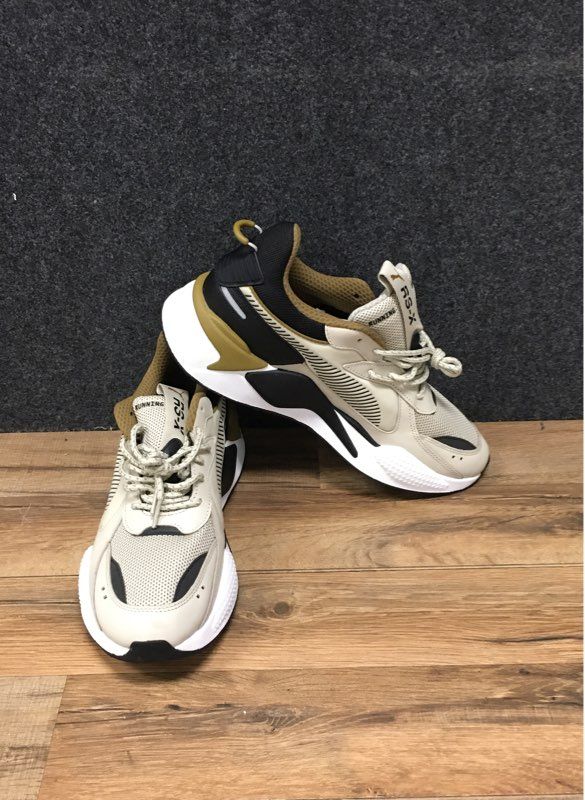 PUMA RS-X Core Overcast Grey Beige Black Running Sneakers Men's Size 11 DS