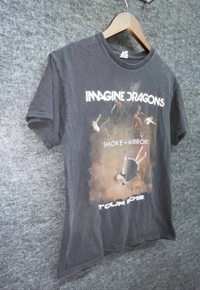 Imagine Dragons Smoke + Mirrors Tour 2015 T-Shirt North American Dates Sz M