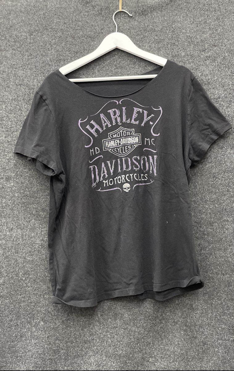 Harley-Davidson Barnett El Paso TX Dealer Scoop Neck Graphic T-Shirt Sz 1X