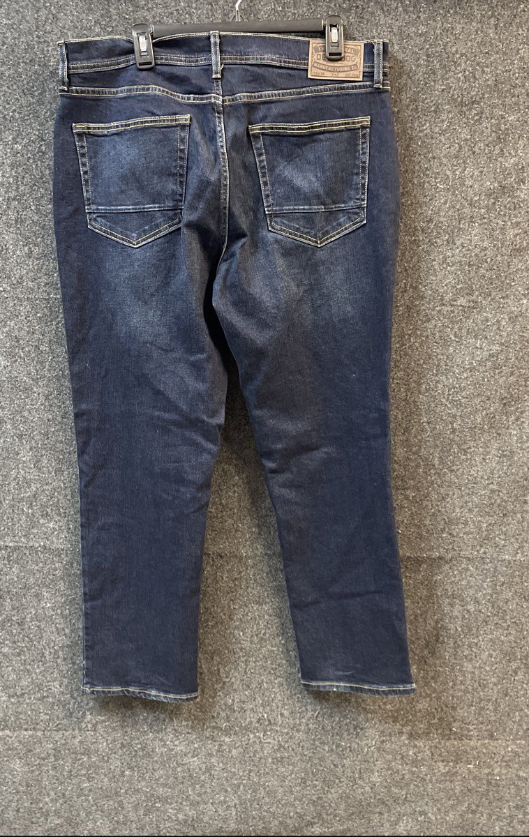 Devil-Dog Dungarees Men's Dark Wash Indigo Stretch Straight Leg Jeans Sz 36x30