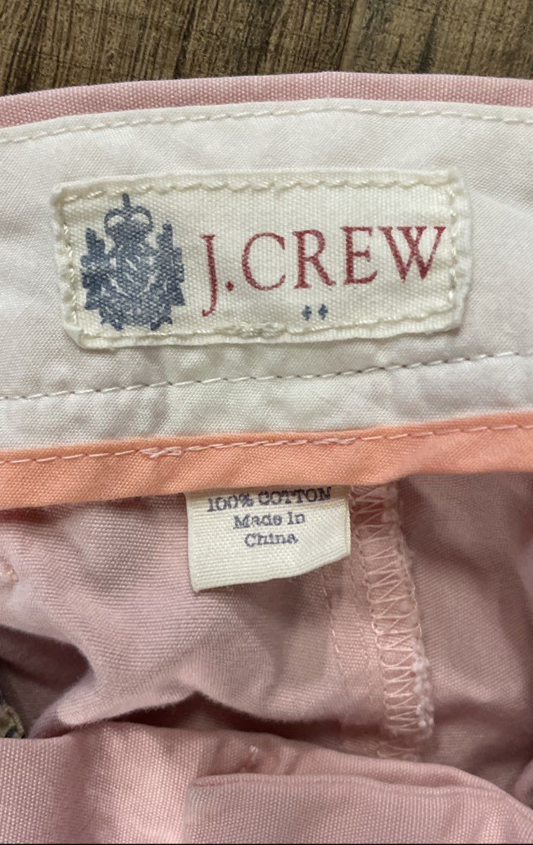J.Crew Women's Pink Pastel Cotton Flat Front Chino Shorts Size 34