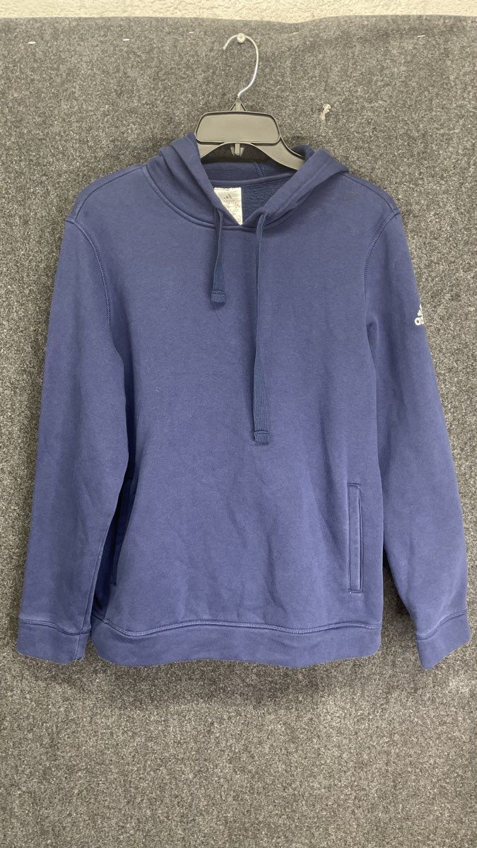 Adidas Men's Navy Blue GP9855 Side Pocket Performance Fleece Hoodie Sz L