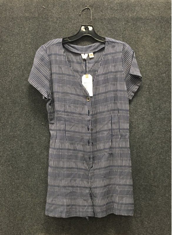 Roxy Women's Wild and Beautiful Striped Romper Navy Blue NWT Sz M