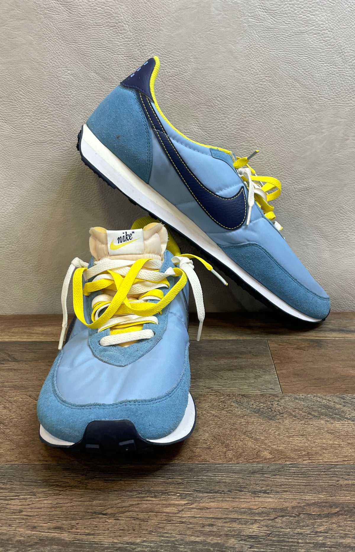 Nike Waffle One Royal Blue University Gold Navy Sneakers DM8323-400 Size 15