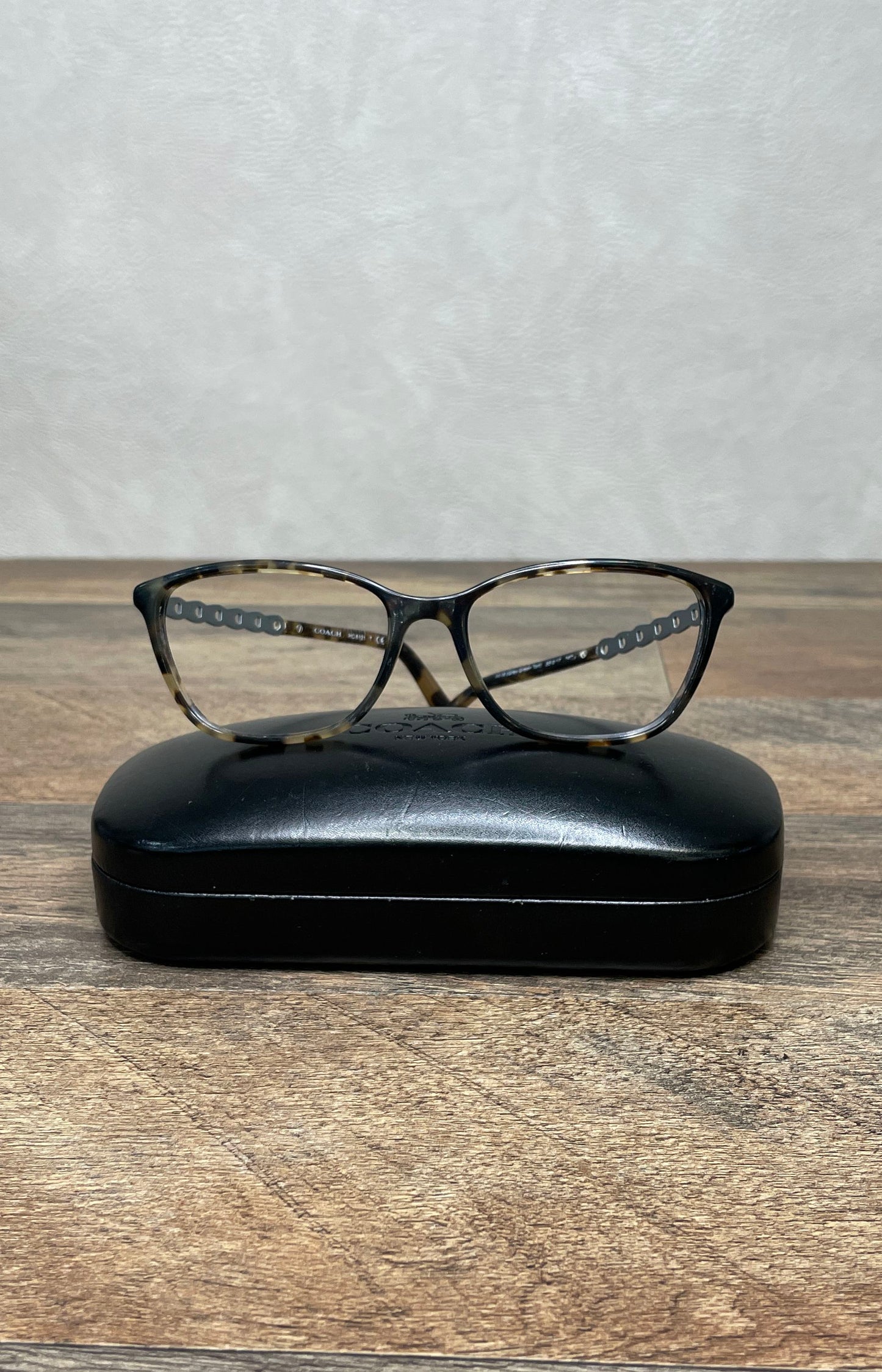 Coach Women's Eyeglasses HC 6121 Grey Green Tortoise Frames Sz 55-17-140 Case