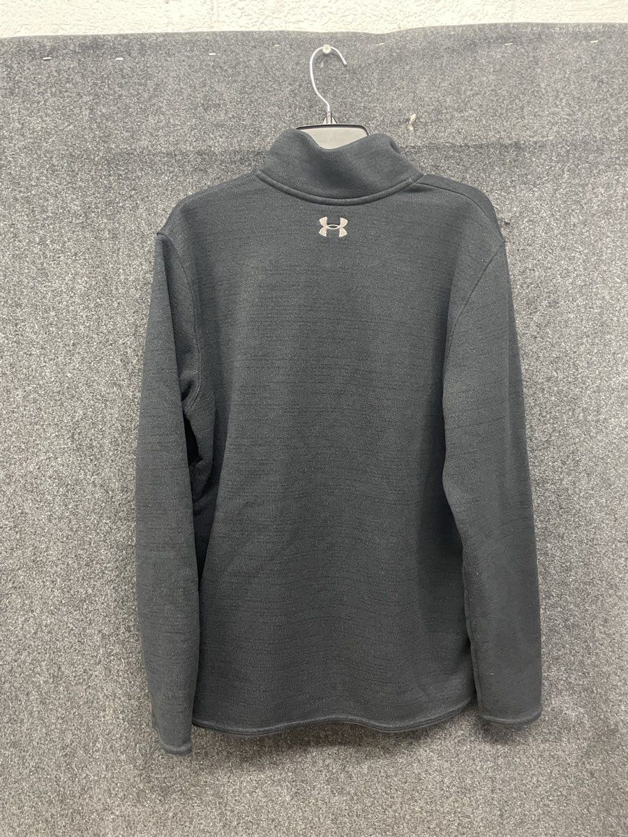 Under Armour Men's Dark Gray ColdGear Sweater Fleece 1/4 Snap Pullover Sz XL